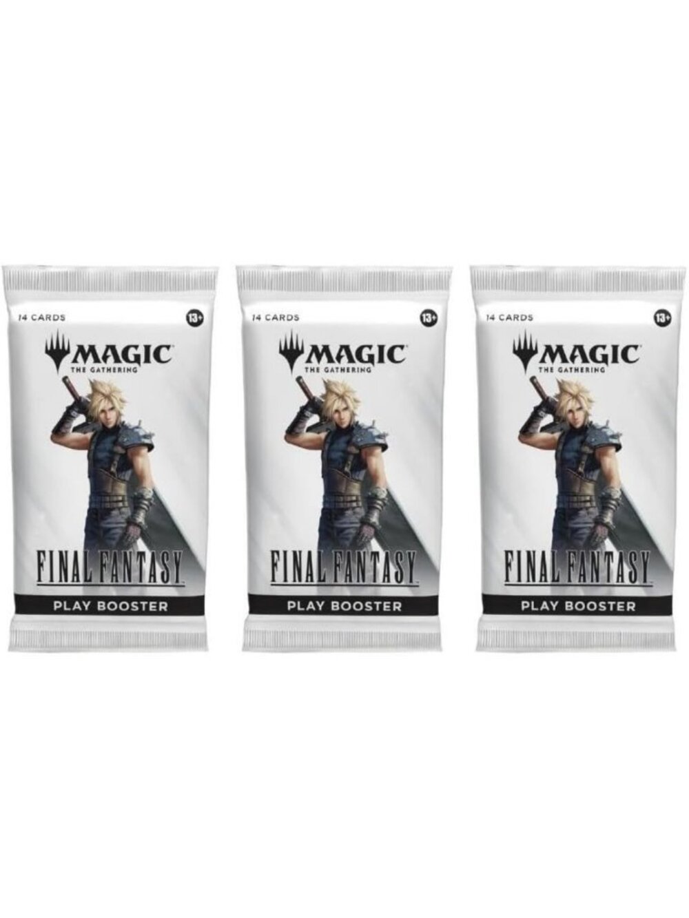 3 Packs Magic Play Booster Lot - MTG & Final Fantasy Trading Card Game